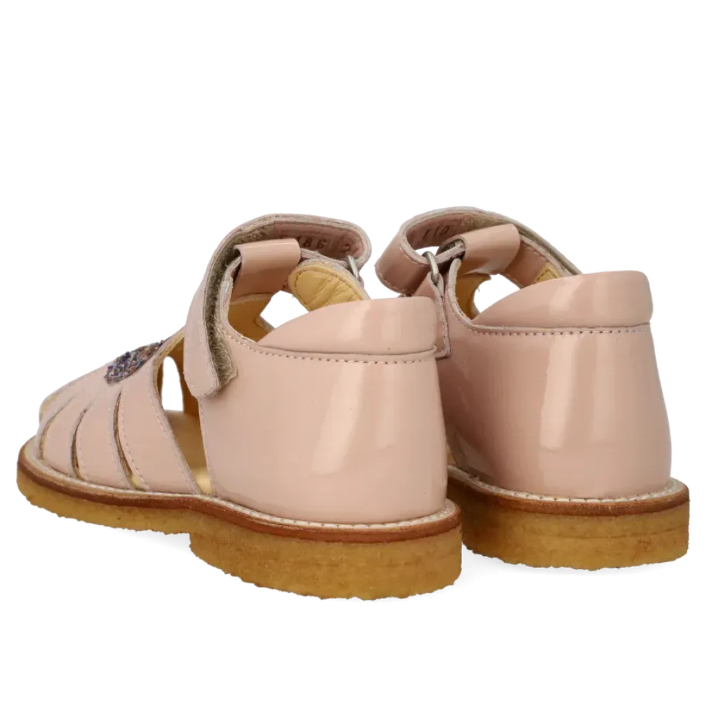 Anhjertesandal Med Funklende Glitter Hjerte 5186-202