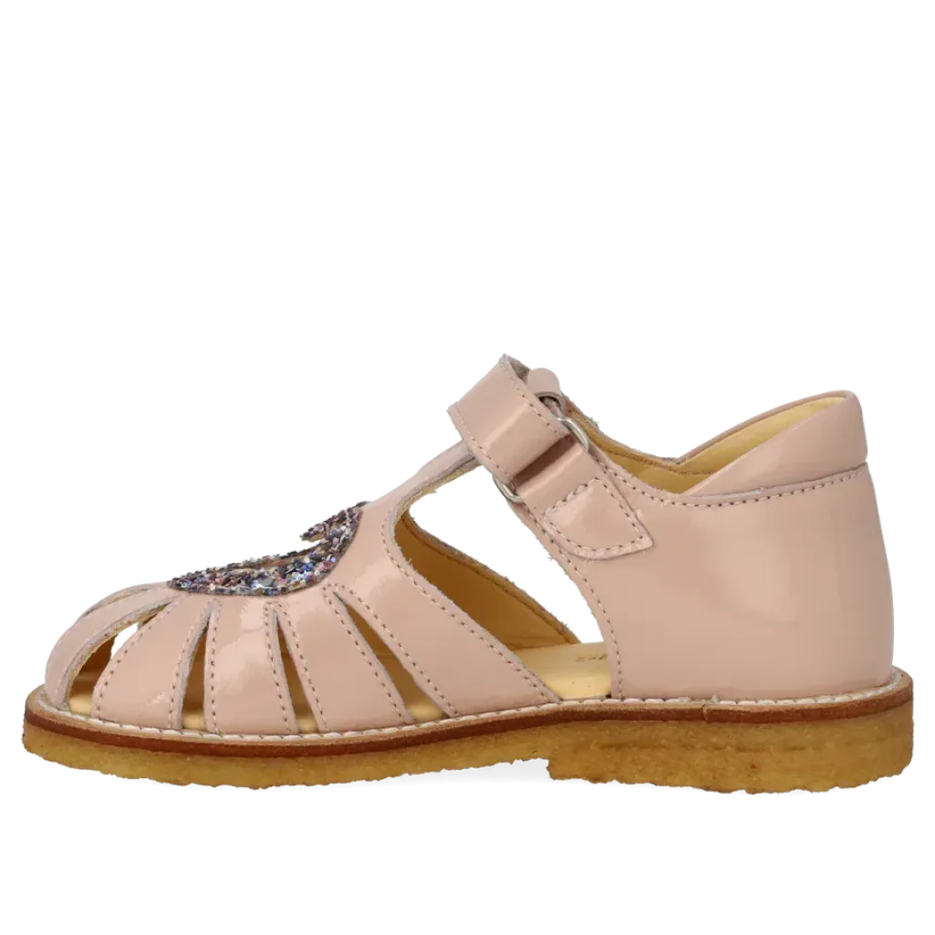 Anhjertesandal Med Funklende Glitter Hjerte 5186-202
