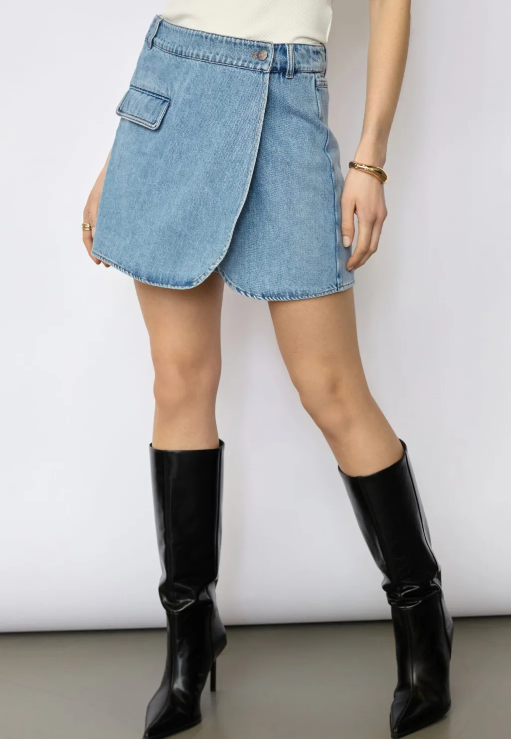 Asjacc Wrap Denim Skort 44020
