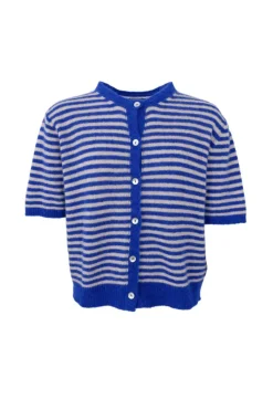 Bcdell Striped Ss Cardigan 1256