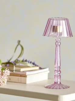 Bvcisco Fyrfadsstage, Rosa, Glas 82061722