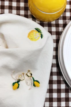 Citron øreringene