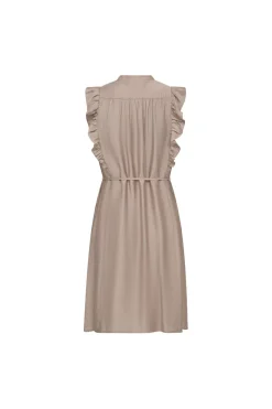 Heracc Frill Ss Crop V-Dress 46099