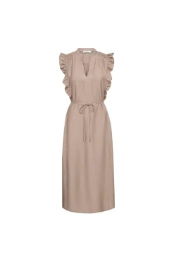 Heracc Frill Ss V-Dress 46096