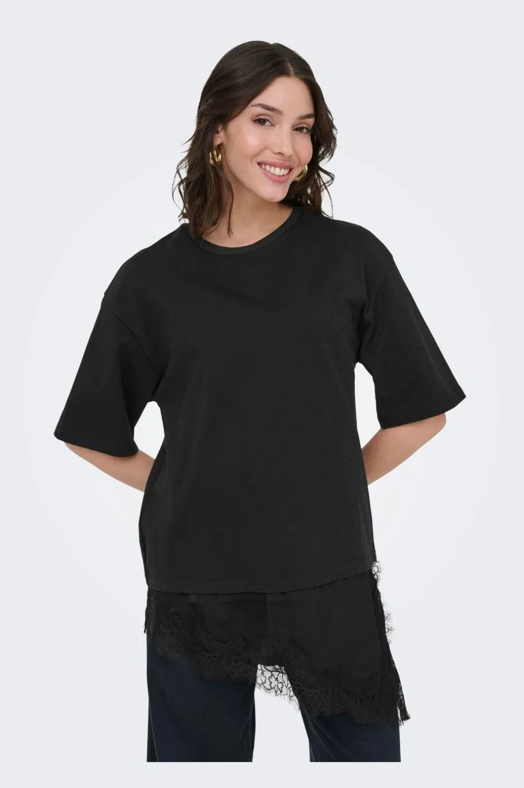 Jdyalma 2/4 Lace Detail T-Shirt