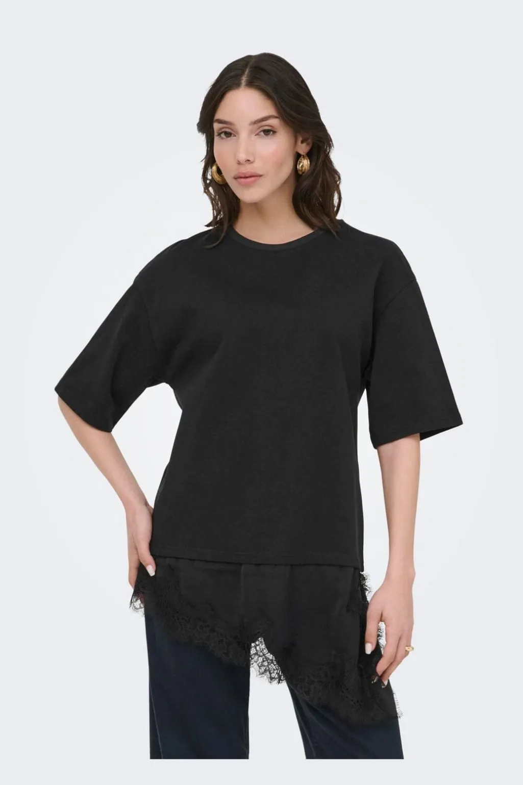 Jdyalma 2/4 Lace Detail T-Shirt
