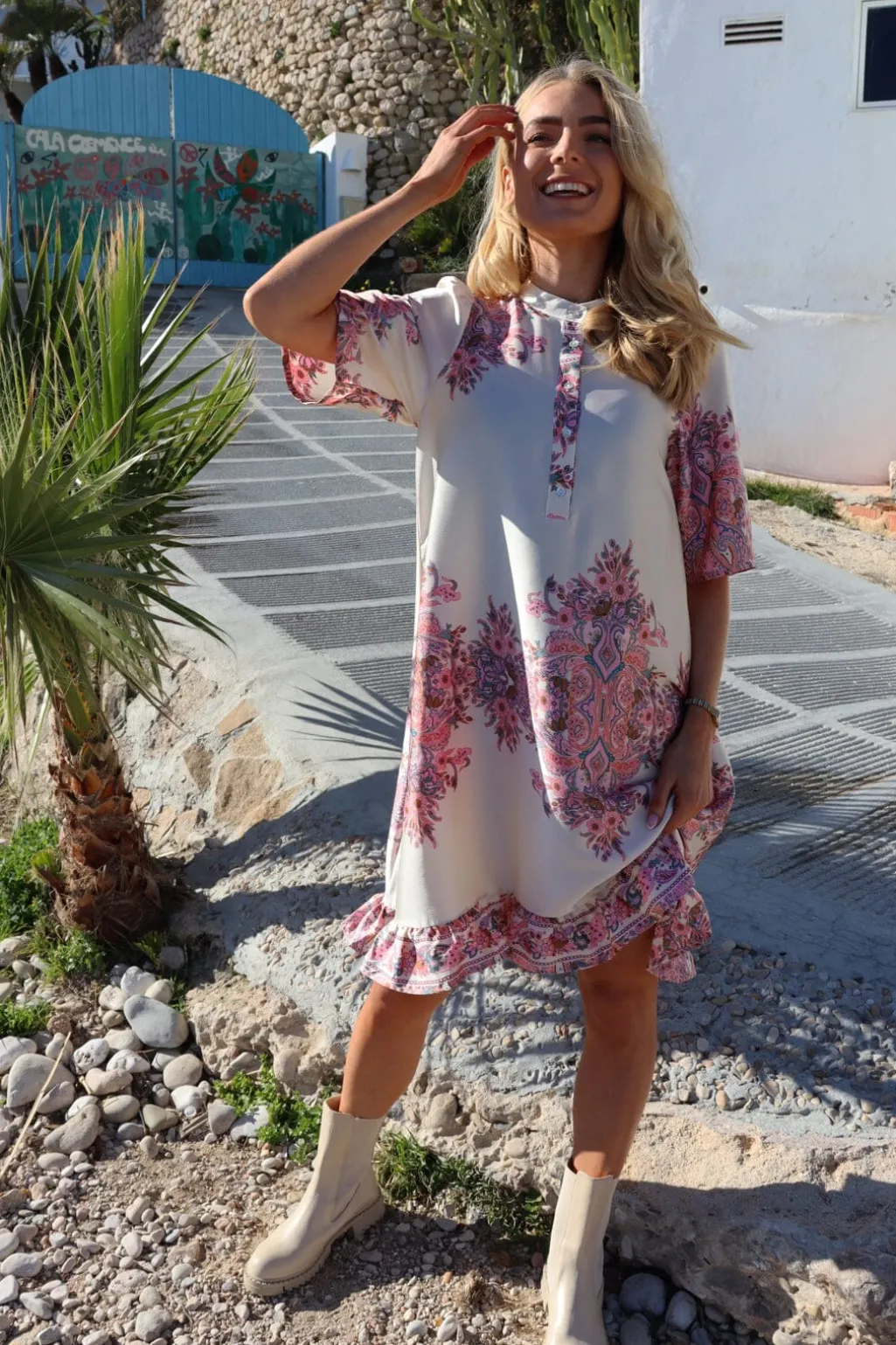 Ltwennise Ss Frill Dress 22418