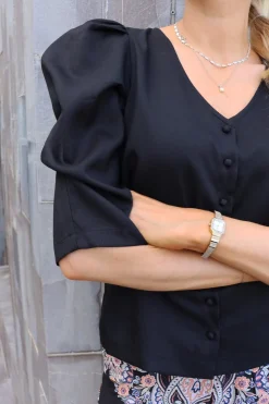 Ltwinnie V Button Blouse 22315