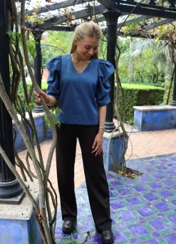 Ltwinnie Vneck Blouse 22358