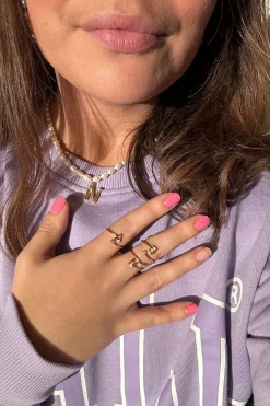 Mmletter Stone Ring