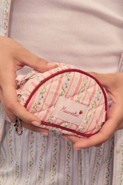 Msrui Keychain Bag Summer Stripes Peach