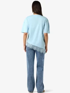 Nmeasy Lace Detail S/S T-Shirt /Tnt