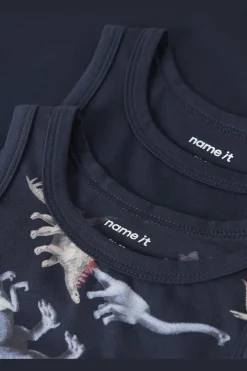 Nmmtank Top Navy Dino
