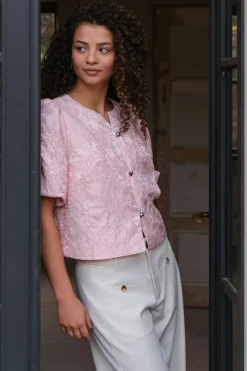 Nnaisa Soft Brocade Blouse 168844