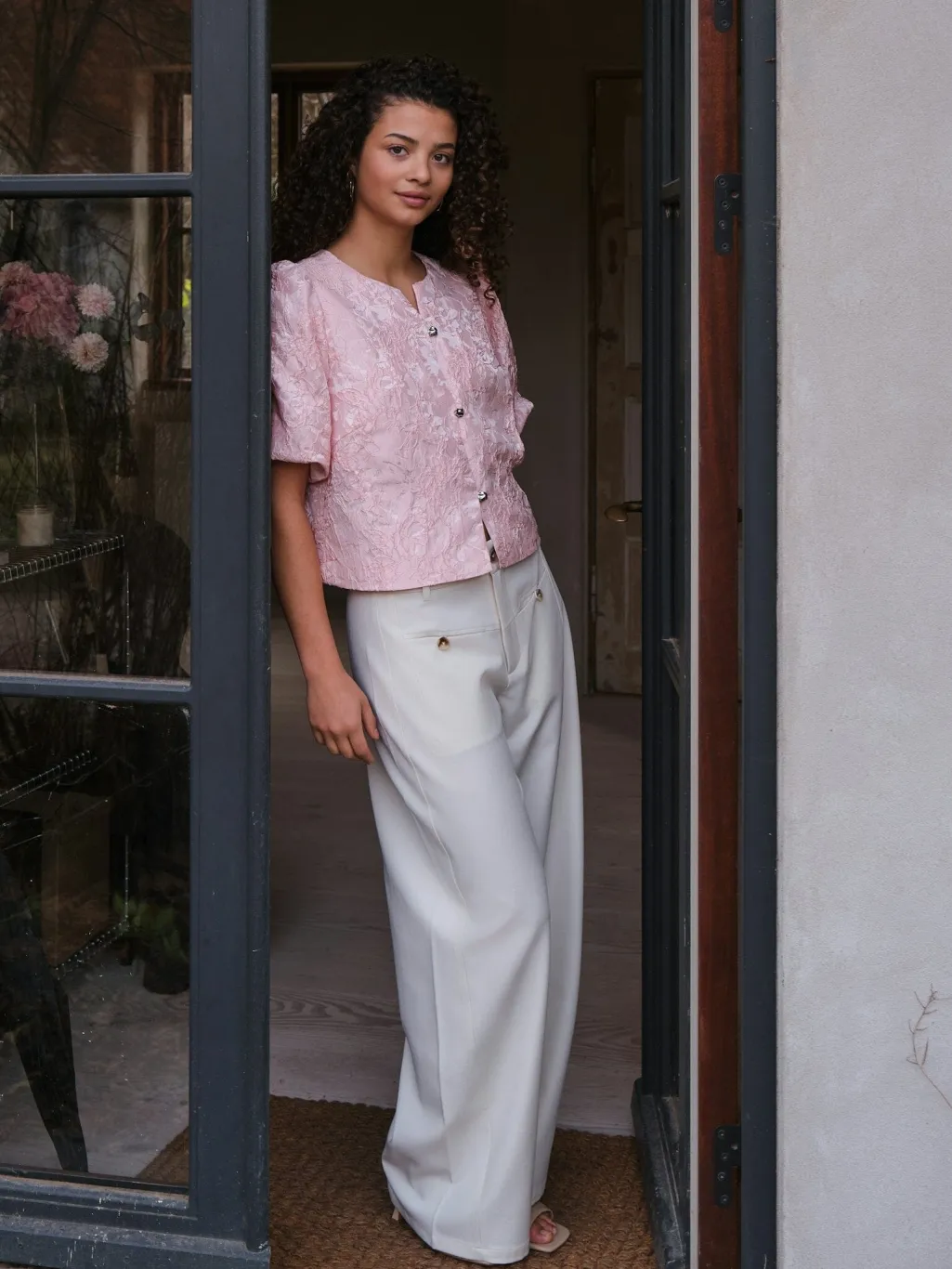 Nnaisa Soft Brocade Blouse 168844