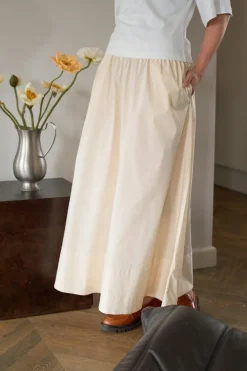 Nnyara Long Poplin Skirt 163076