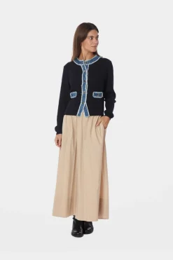 Nnzelma Knit Denim Cardigan 167245