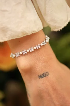 Silver Daisy Bracelet