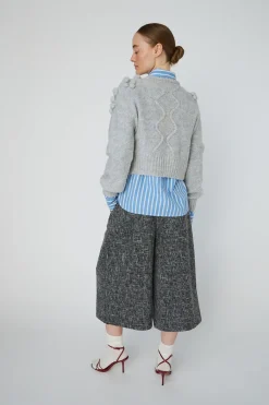 Sncable Knit With Bobblestw54-3294