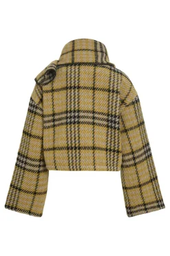 Viamika L/S Checked W. Scarf Jacket /Otw