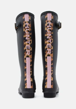 Womens Original Tall Leopard Backstrap Hfrw0004261blk